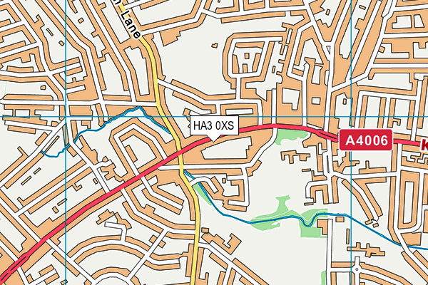 HA3 0XS map - OS VectorMap District (Ordnance Survey) HA3 0XS map - OS VectorMap District (Ordnance Survey)