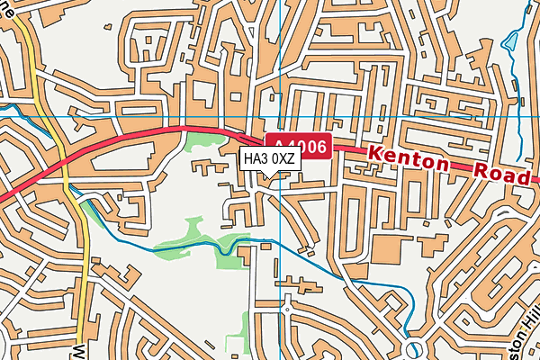 HA3 0XZ map - OS VectorMap District (Ordnance Survey) HA3 0XZ map - OS VectorMap District (Ordnance Survey)