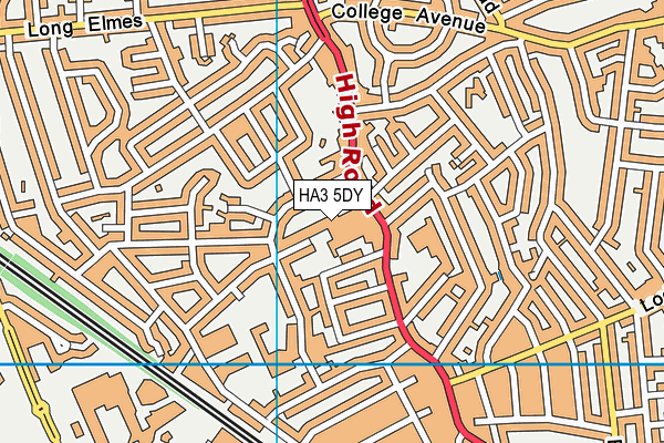 HA3 5DY map - OS VectorMap District (Ordnance Survey) HA3 5DY map - OS VectorMap District (Ordnance Survey)