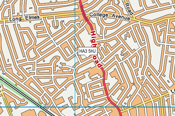 HA3 5HJ map - OS VectorMap District (Ordnance Survey) HA3 5HJ map - OS VectorMap District (Ordnance Survey)
