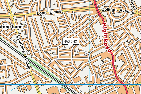 HA3 5HX map - OS VectorMap District (Ordnance Survey) HA3 5HX map - OS VectorMap District (Ordnance Survey)