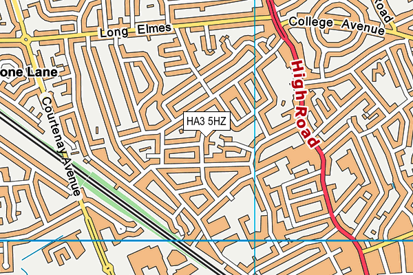 HA3 5HZ map - OS VectorMap District (Ordnance Survey) HA3 5HZ map - OS VectorMap District (Ordnance Survey)