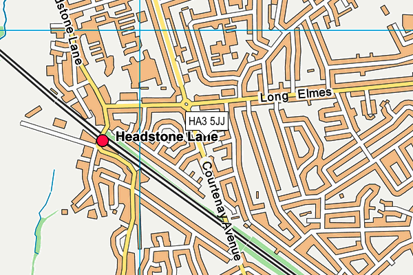 HA3 5JJ map - OS VectorMap District (Ordnance Survey) HA3 5JJ map - OS VectorMap District (Ordnance Survey)