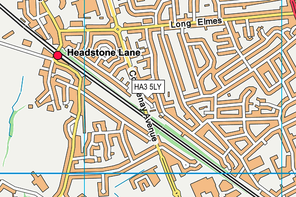 HA3 5LY map - OS VectorMap District (Ordnance Survey) HA3 5LY map - OS VectorMap District (Ordnance Survey)