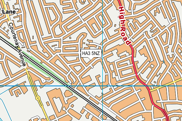 HA3 5NZ map - OS VectorMap District (Ordnance Survey) HA3 5NZ map - OS VectorMap District (Ordnance Survey)