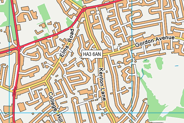 HA3 6AN map - OS VectorMap District (Ordnance Survey) HA3 6AN map - OS VectorMap District (Ordnance Survey)