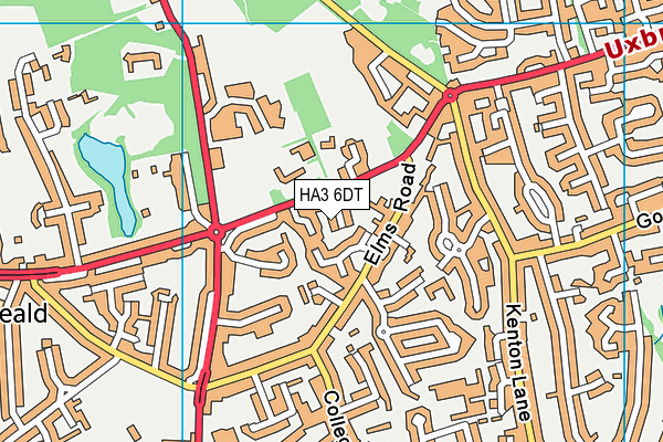 HA3 6DT map - OS VectorMap District (Ordnance Survey) HA3 6DT map - OS VectorMap District (Ordnance Survey)