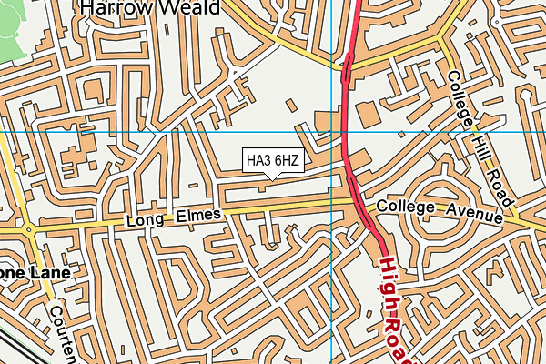 HA3 6HZ map - OS VectorMap District (Ordnance Survey) HA3 6HZ map - OS VectorMap District (Ordnance Survey)