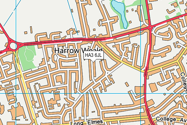 HA3 6JL map - OS VectorMap District (Ordnance Survey) HA3 6JL map - OS VectorMap District (Ordnance Survey)