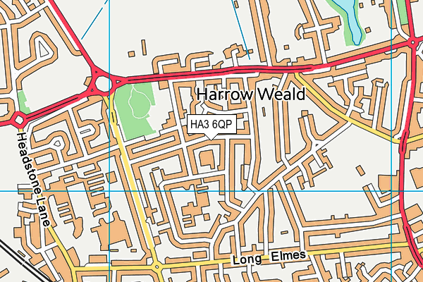 HA3 6QP map - OS VectorMap District (Ordnance Survey) HA3 6QP map - OS VectorMap District (Ordnance Survey)