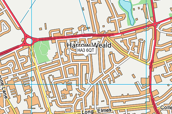 HA3 6QT map - OS VectorMap District (Ordnance Survey) HA3 6QT map - OS VectorMap District (Ordnance Survey)
