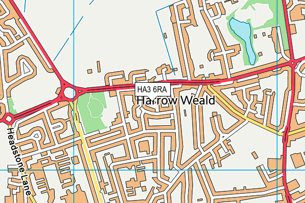 HA3 6RA map - OS VectorMap District (Ordnance Survey)