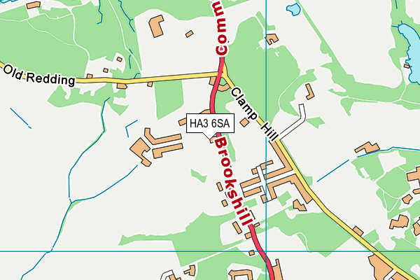 HA3 6SA map - OS VectorMap District (Ordnance Survey) HA3 6SA map - OS VectorMap District (Ordnance Survey)