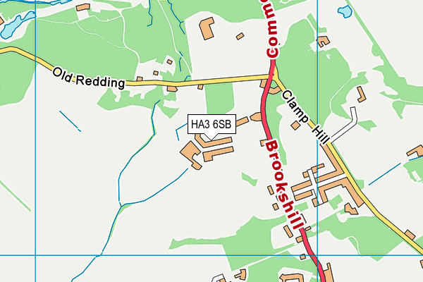 HA3 6SB map - OS VectorMap District (Ordnance Survey)