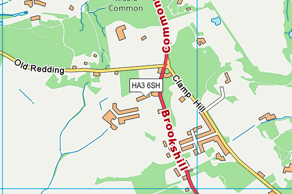 HA3 6SH map - OS VectorMap District (Ordnance Survey)