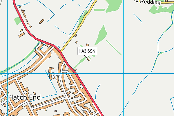 HA3 6SN map - OS VectorMap District (Ordnance Survey) HA3 6SN map - OS VectorMap District (Ordnance Survey)
