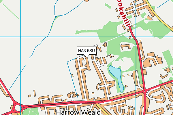 HA3 6SU map - OS VectorMap District (Ordnance Survey) HA3 6SU map - OS VectorMap District (Ordnance Survey)