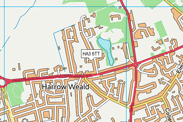 HA3 6TT map - OS VectorMap District (Ordnance Survey) HA3 6TT map - OS VectorMap District (Ordnance Survey)