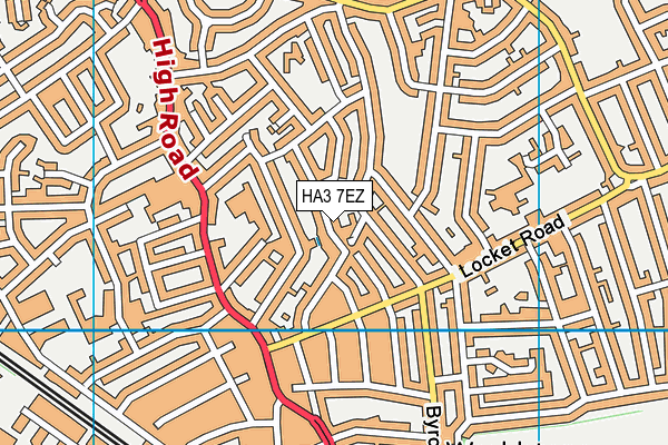 HA3 7EZ map - OS VectorMap District (Ordnance Survey) HA3 7EZ map - OS VectorMap District (Ordnance Survey)