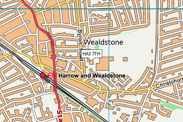 HA3 7FH map - OS VectorMap District (Ordnance Survey) HA3 7FH map - OS VectorMap District (Ordnance Survey)