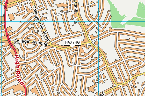 HA3 7HG map - OS VectorMap District (Ordnance Survey) HA3 7HG map - OS VectorMap District (Ordnance Survey)