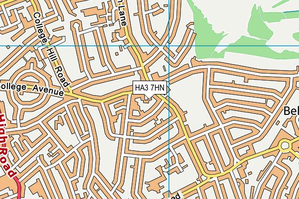 HA3 7HN map - OS VectorMap District (Ordnance Survey) HA3 7HN map - OS VectorMap District (Ordnance Survey)