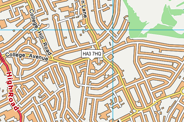 HA3 7HQ map - OS VectorMap District (Ordnance Survey) HA3 7HQ map - OS VectorMap District (Ordnance Survey)