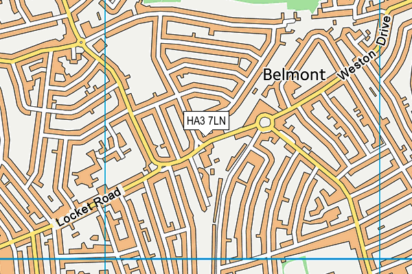 HA3 7LN map - OS VectorMap District (Ordnance Survey) HA3 7LN map - OS VectorMap District (Ordnance Survey)