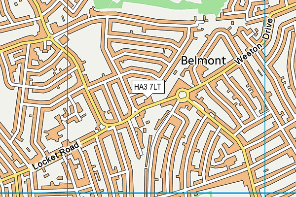 HA3 7LT map - OS VectorMap District (Ordnance Survey) HA3 7LT map - OS VectorMap District (Ordnance Survey)