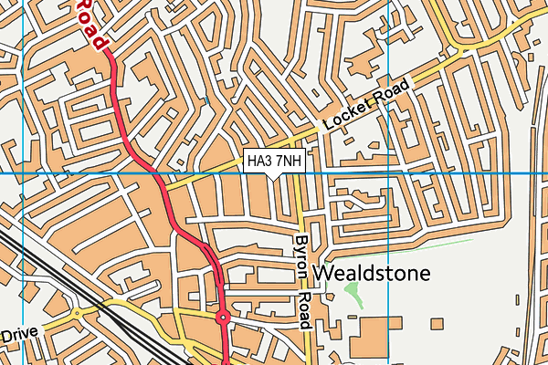 HA3 7NH map - OS VectorMap District (Ordnance Survey)
