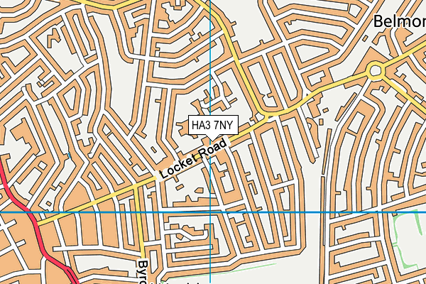 HA3 7NY map - OS VectorMap District (Ordnance Survey) HA3 7NY map - OS VectorMap District (Ordnance Survey)