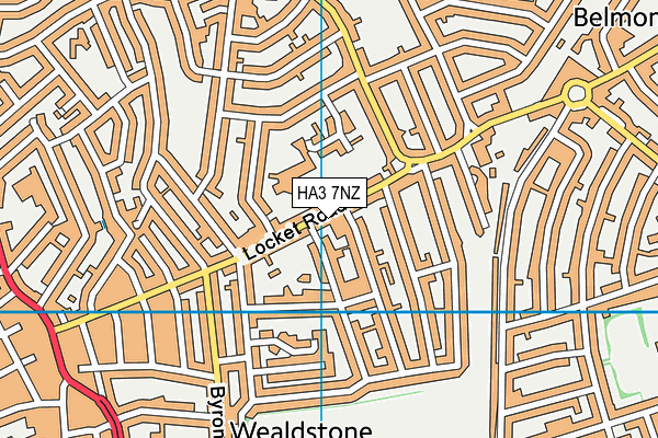 HA3 7NZ map - OS VectorMap District (Ordnance Survey) HA3 7NZ map - OS VectorMap District (Ordnance Survey)