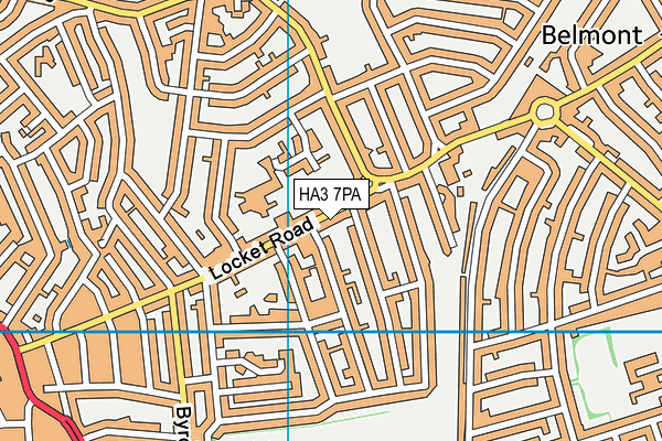 HA3 7PA map - OS VectorMap District (Ordnance Survey) HA3 7PA map - OS VectorMap District (Ordnance Survey)