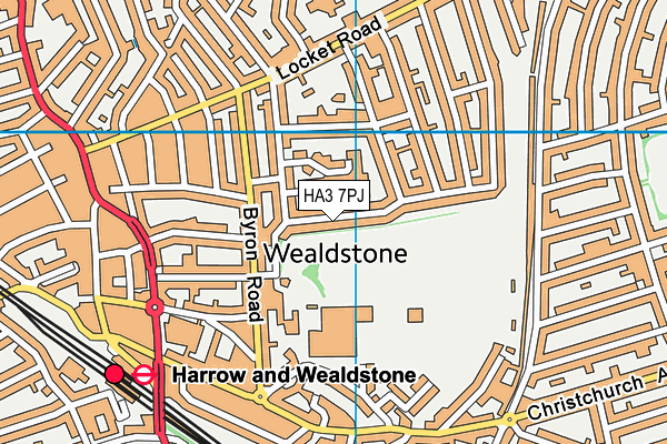 HA3 7PJ map - OS VectorMap District (Ordnance Survey) HA3 7PJ map - OS VectorMap District (Ordnance Survey)
