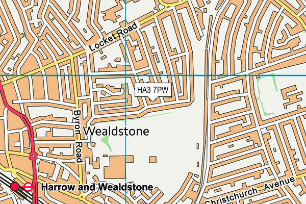 HA3 7PW map - OS VectorMap District (Ordnance Survey) HA3 7PW map - OS VectorMap District (Ordnance Survey)