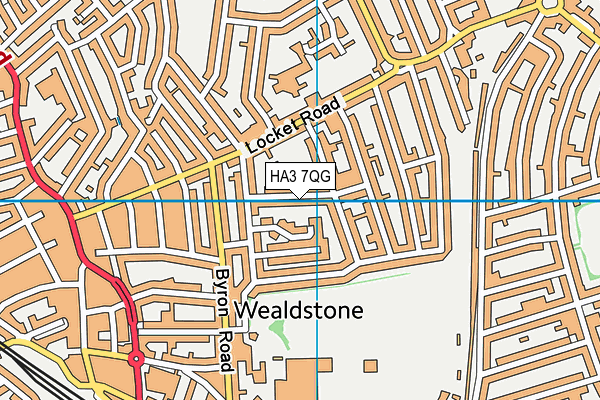 HA3 7QG map - OS VectorMap District (Ordnance Survey) HA3 7QG map - OS VectorMap District (Ordnance Survey)