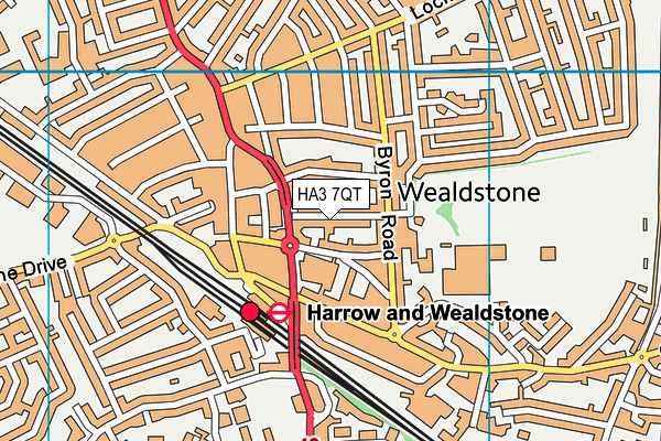 HA3 7QT map - OS VectorMap District (Ordnance Survey) HA3 7QT map - OS VectorMap District (Ordnance Survey)