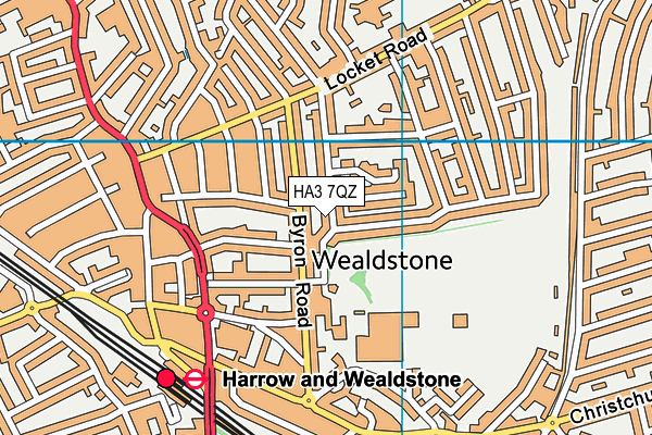 HA3 7QZ map - OS VectorMap District (Ordnance Survey) HA3 7QZ map - OS VectorMap District (Ordnance Survey)