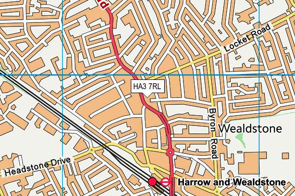 HA3 7RL map - OS VectorMap District (Ordnance Survey) HA3 7RL map - OS VectorMap District (Ordnance Survey)