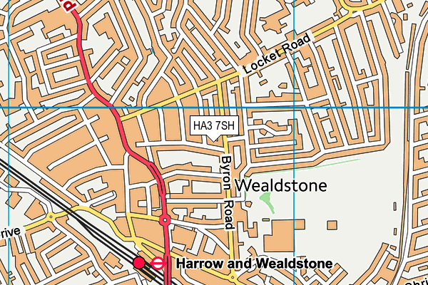 HA3 7SH map - OS VectorMap District (Ordnance Survey) HA3 7SH map - OS VectorMap District (Ordnance Survey)