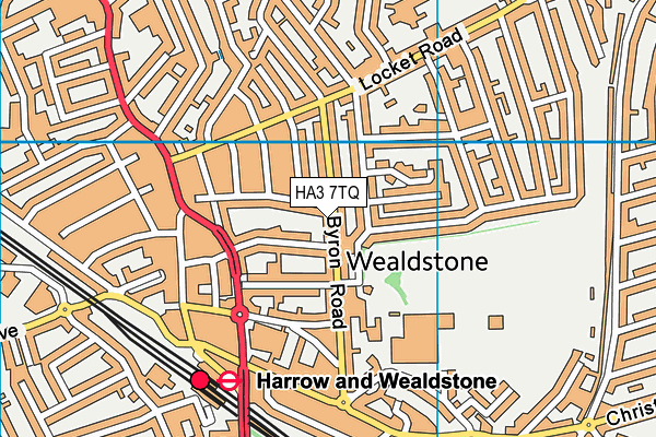 HA3 7TQ map - OS VectorMap District (Ordnance Survey) HA3 7TQ map - OS VectorMap District (Ordnance Survey)