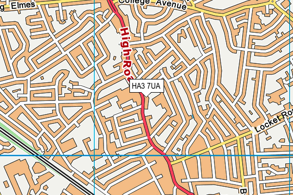 HA3 7UA map - OS VectorMap District (Ordnance Survey) HA3 7UA map - OS VectorMap District (Ordnance Survey)