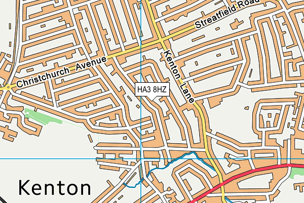 HA3 8HZ map - OS VectorMap District (Ordnance Survey) HA3 8HZ map - OS VectorMap District (Ordnance Survey)