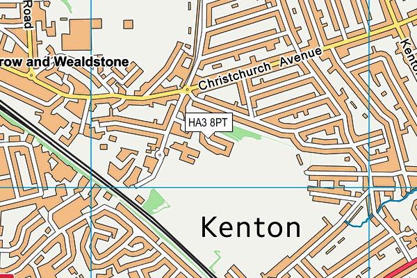 HA3 8PT map - OS VectorMap District (Ordnance Survey) HA3 8PT map - OS VectorMap District (Ordnance Survey)