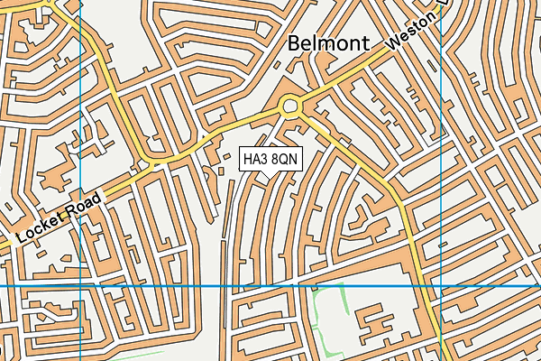 HA3 8QN map - OS VectorMap District (Ordnance Survey) HA3 8QN map - OS VectorMap District (Ordnance Survey)