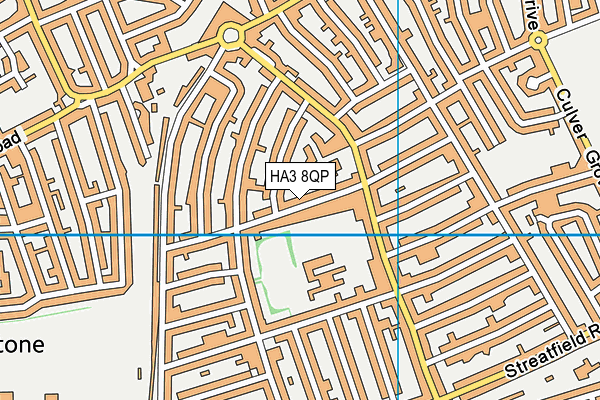 HA3 8QP map - OS VectorMap District (Ordnance Survey) HA3 8QP map - OS VectorMap District (Ordnance Survey)