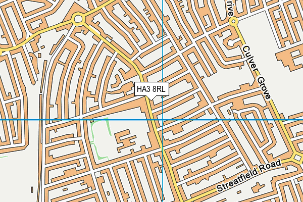 HA3 8RL map - OS VectorMap District (Ordnance Survey) HA3 8RL map - OS VectorMap District (Ordnance Survey)