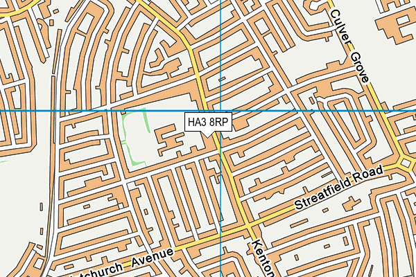 HA3 8RP map - OS VectorMap District (Ordnance Survey) HA3 8RP map - OS VectorMap District (Ordnance Survey)