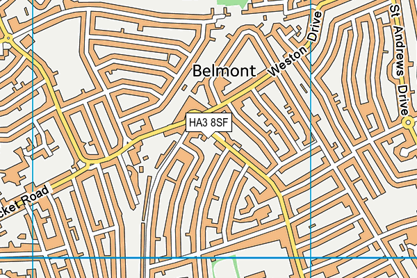 HA3 8SF map - OS VectorMap District (Ordnance Survey) HA3 8SF map - OS VectorMap District (Ordnance Survey)