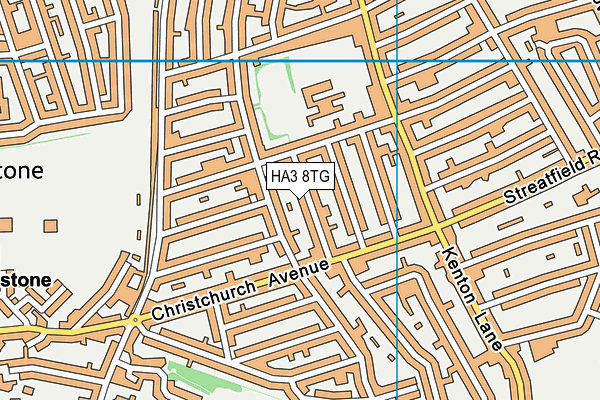 HA3 8TG map - OS VectorMap District (Ordnance Survey) HA3 8TG map - OS VectorMap District (Ordnance Survey)
